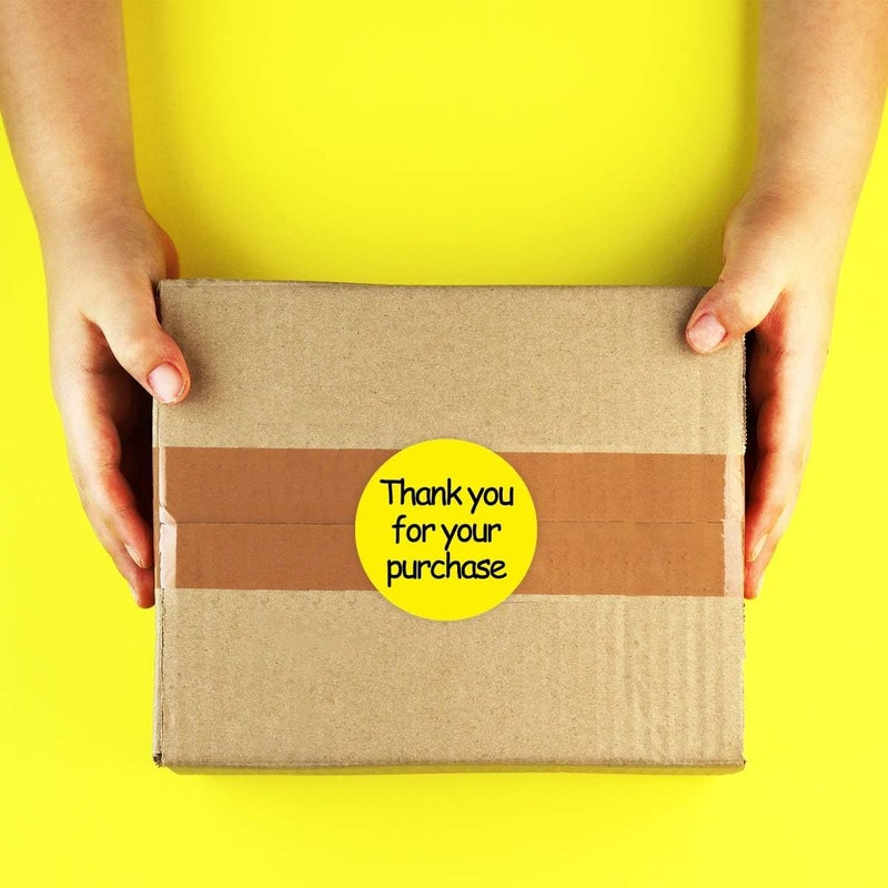 Top label 500Pcs Yellow Color Coding Dot Sticker Labels for Christmas Holiday New Year Moving Storage Organizing,2 Inch Target Repair Stickers Write On Surface,Roll - Image 5
